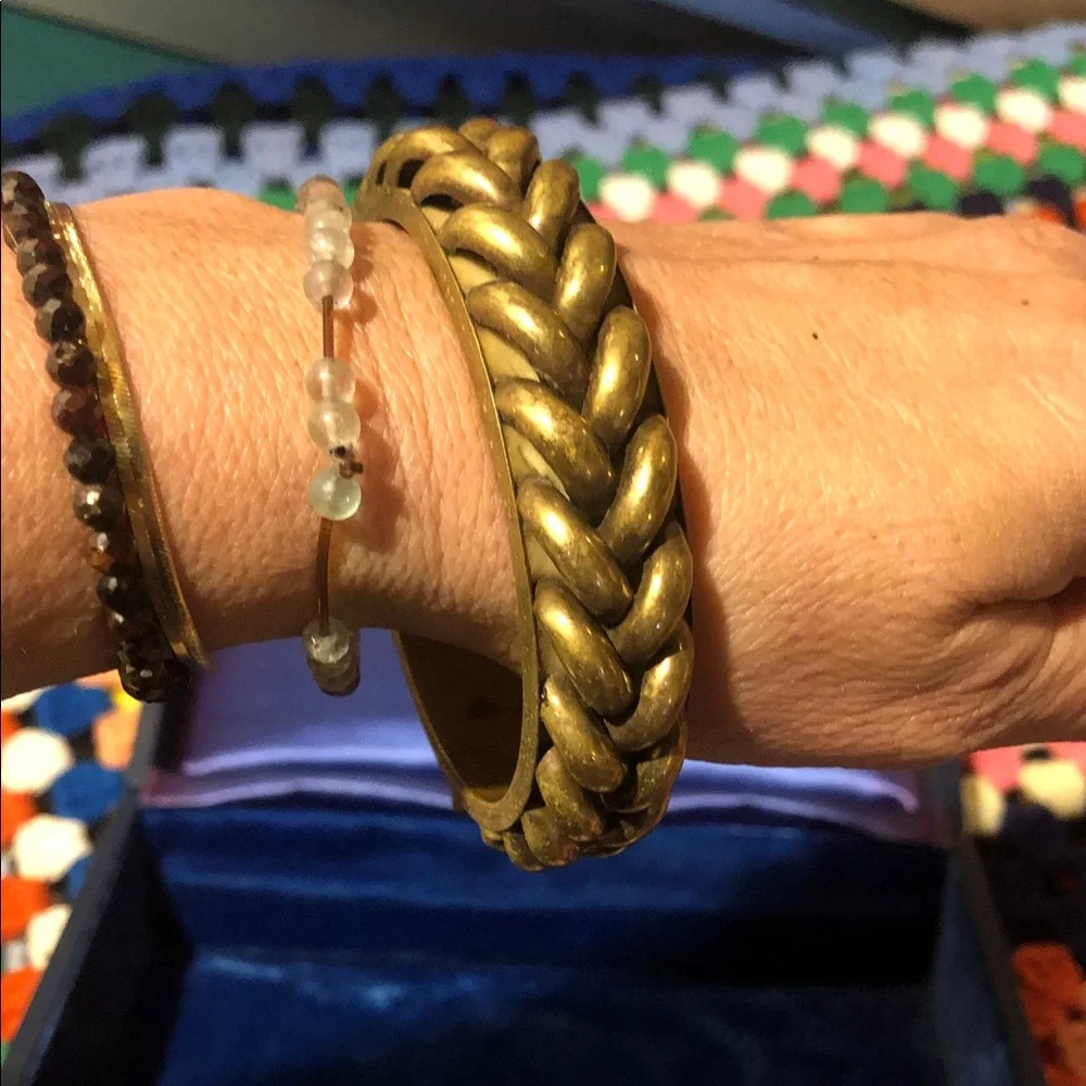 ⚡️Classic Men’s Braided Metal Cuff Bracelet - Brass